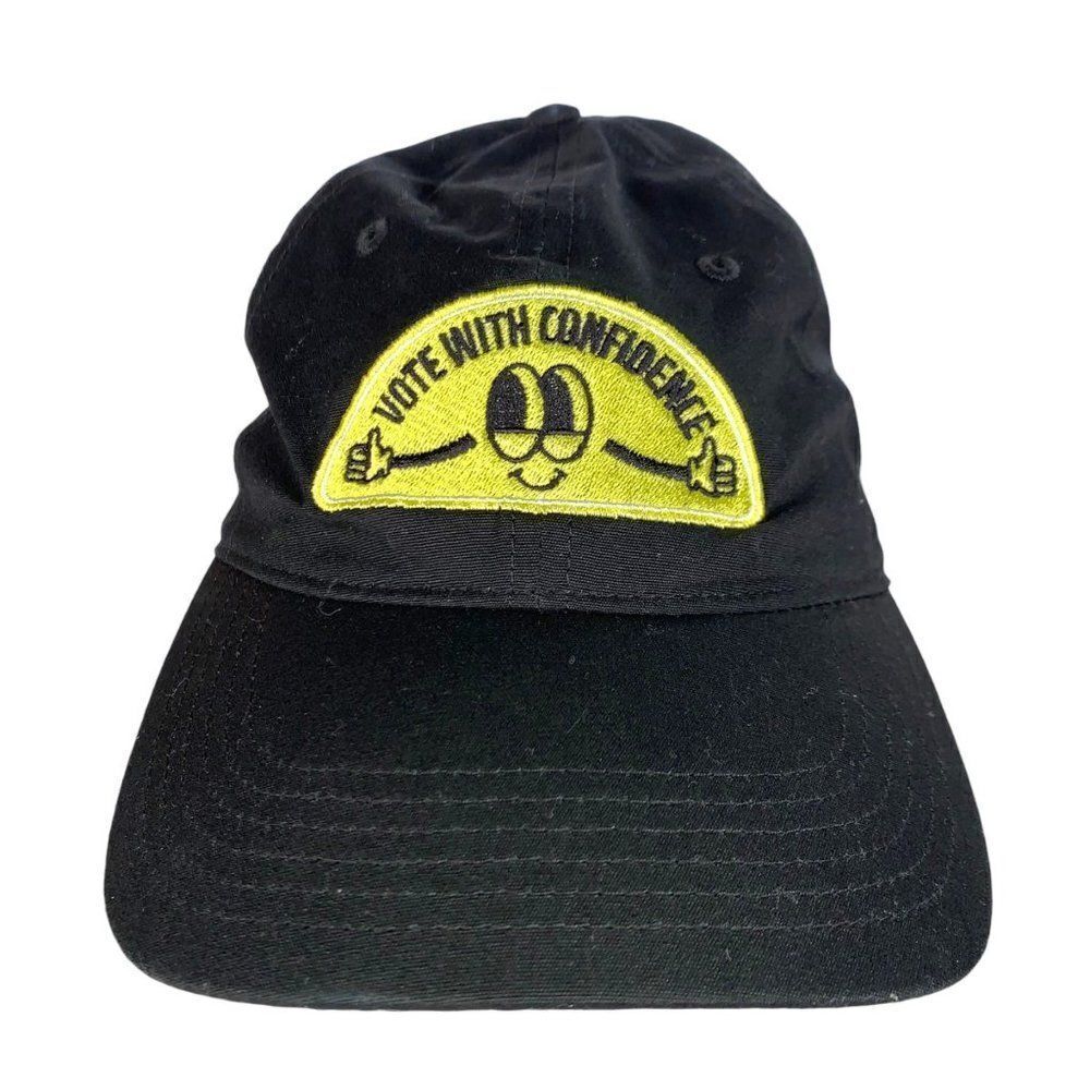 AS Colour Davie Vote with Confidence 5-Panel Hat Black / Yellow‎ Adjustable OS